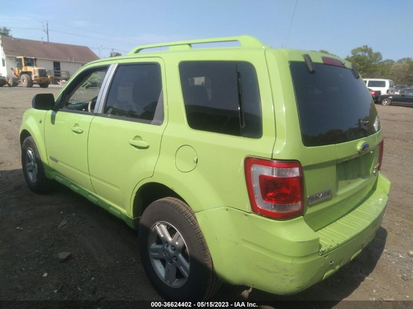 2008 Ford Escape Hybrid VIN: 1FMCU49H58KA37333 Lot: 36624402