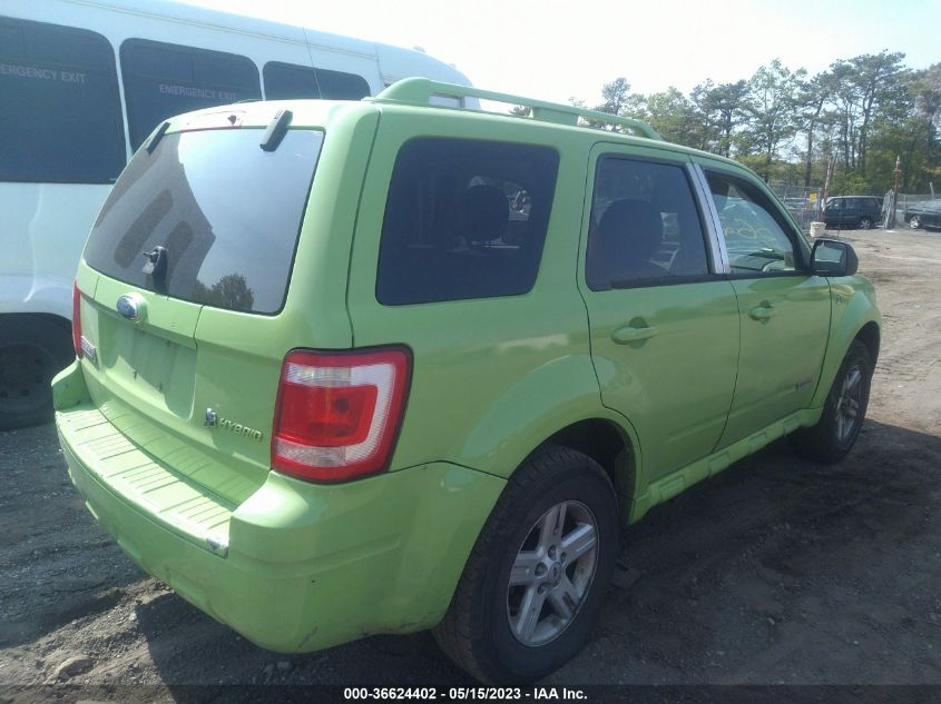 2008 Ford Escape Hybrid VIN: 1FMCU49H58KA37333 Lot: 36624402