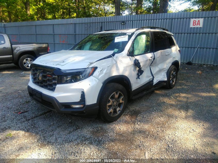 2022 Honda Passport Awd Trailsport VIN: 5FNYF8H63NB019529 Lot: 36626697