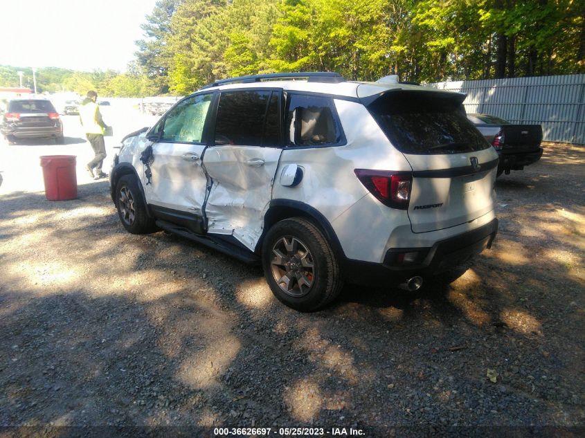 2022 Honda Passport Awd Trailsport VIN: 5FNYF8H63NB019529 Lot: 36626697