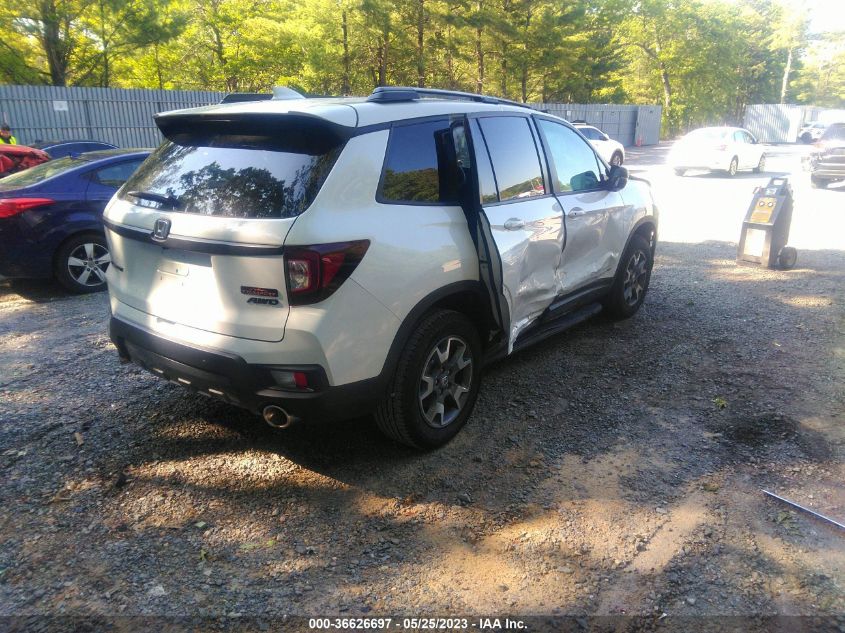 2022 Honda Passport Awd Trailsport VIN: 5FNYF8H63NB019529 Lot: 36626697