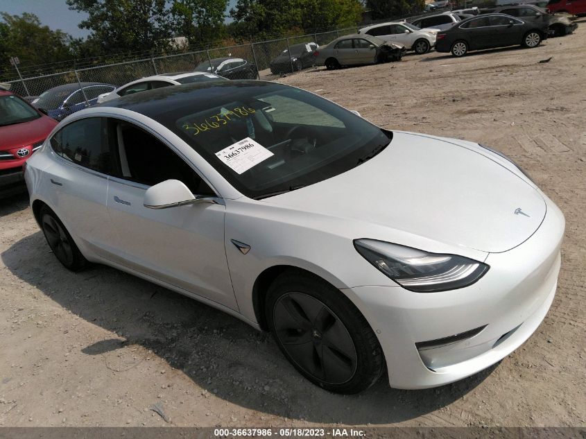 2020 Tesla Model 3 Standard Range Plus Rear-Wheel Drive/Standard Range Rear-Wheel Drive VIN: 5YJ3E1EA2LF783690 Lot: 36637986