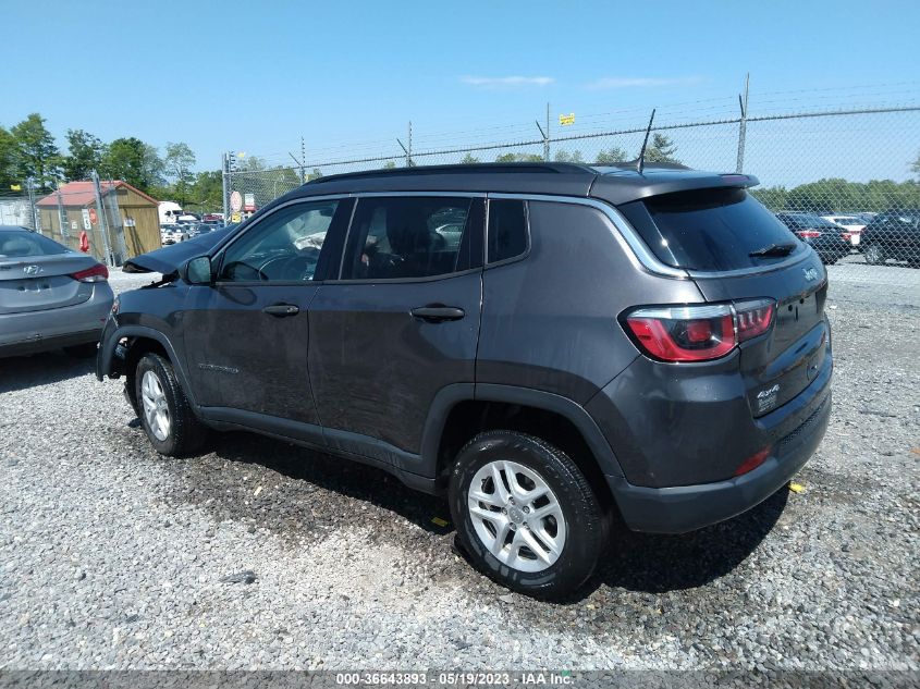 2019 Jeep Compass Sport VIN: 3C4NJDABXKT598730 Lot: 36643893