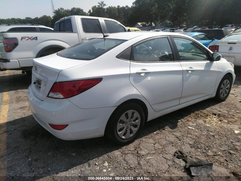 2016 Hyundai Accent Se VIN: KMHCT4AE4GU156921 Lot: 36645804