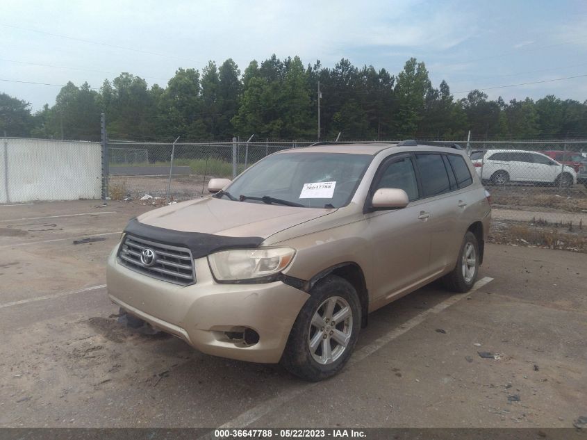 2008 Toyota Highlander Base VIN: JTEDS41A782020199 Lot: 36647788