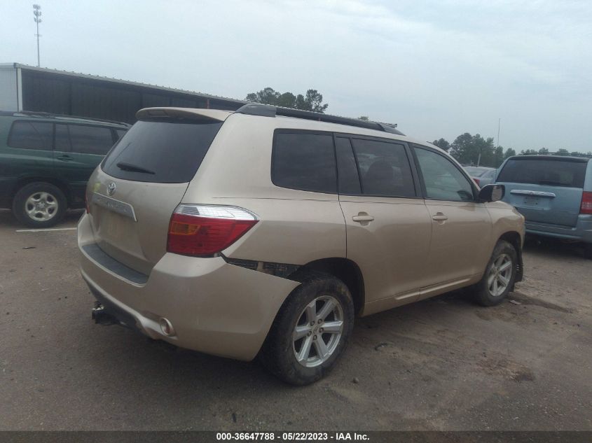 2008 Toyota Highlander Base VIN: JTEDS41A782020199 Lot: 36647788