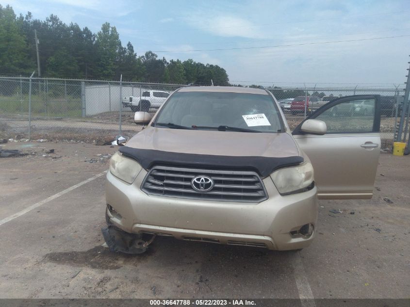 2008 Toyota Highlander Base VIN: JTEDS41A782020199 Lot: 36647788