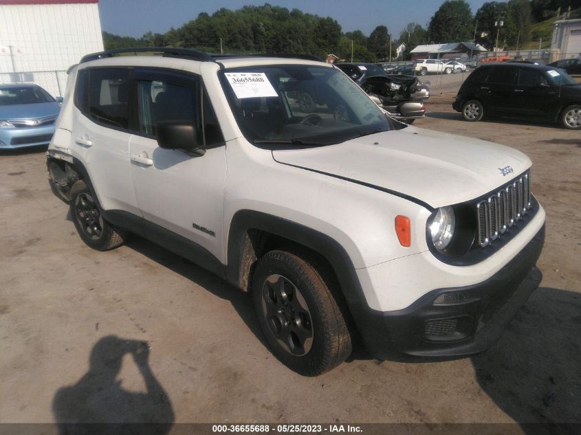 2017 Jeep Renegade Sport 4X4 VIN: ZACCJBAB4HPF79554 Lot: 36655688