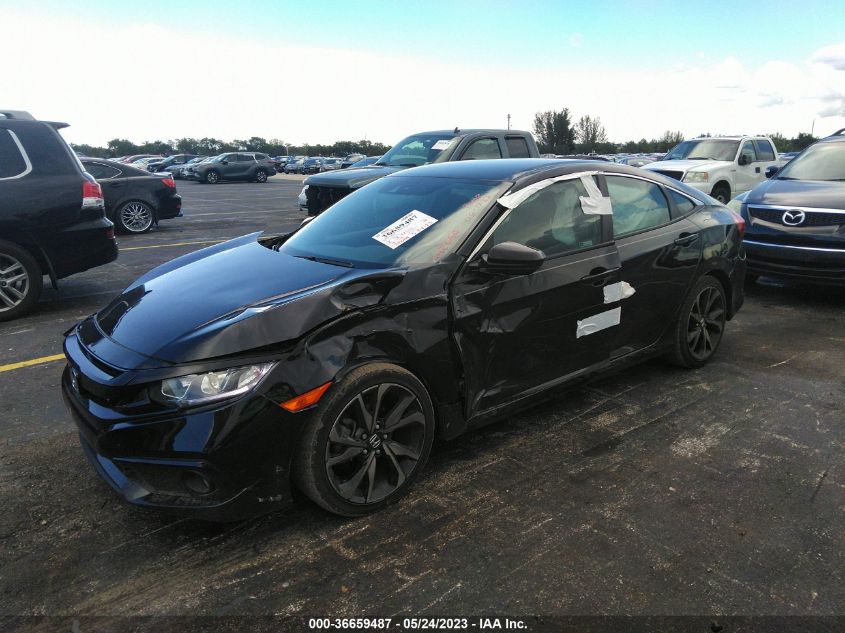 2020 Honda Civic Sport VIN: 2HGFC2F8XLH592650 Lot: 36659487