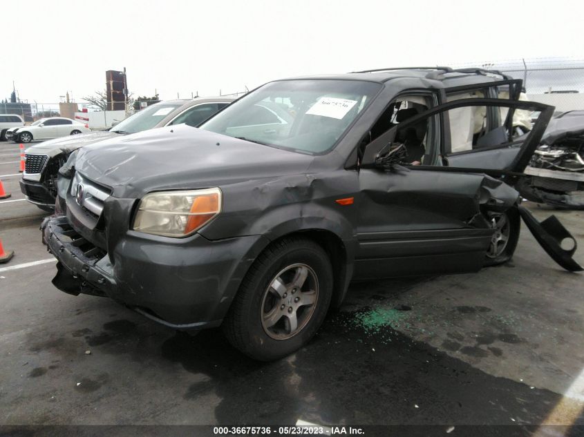 5FNYF28707B019402 2007 Honda Pilot Ex-L