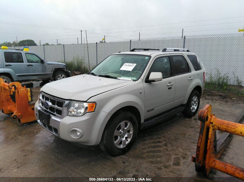 2008 Ford Escape Limited VIN: 1FMCU94108KB33832 Lot: 36684133