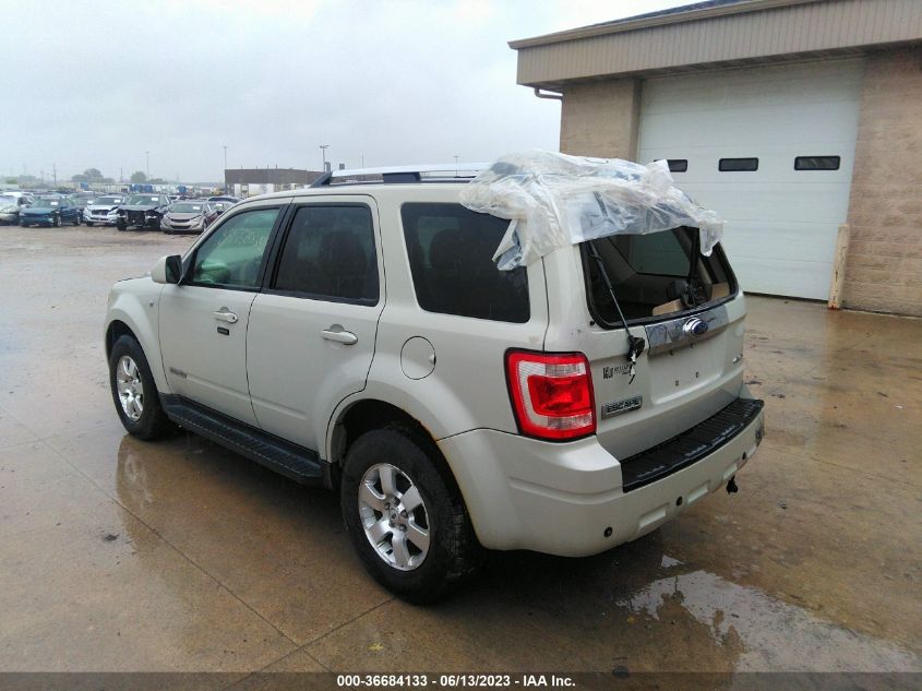 2008 Ford Escape Limited VIN: 1FMCU94108KB33832 Lot: 36684133