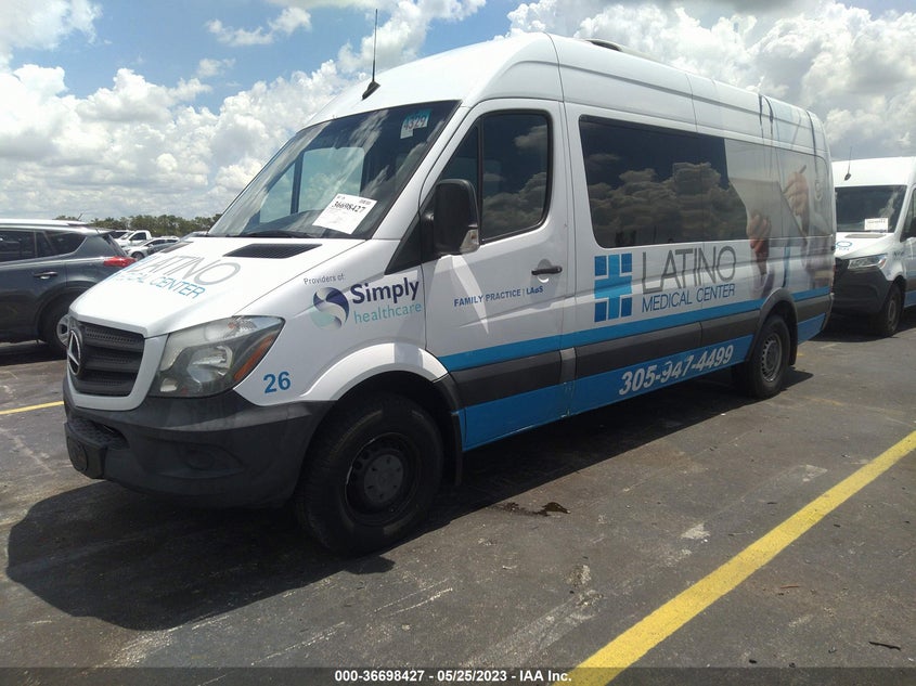 2018 Mercedes-Benz Sprinter 2500 High Roof V6 VIN: WDZPE8CD9JP648569 Lot: 36698427