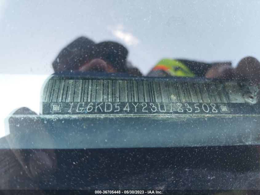 2003 Cadillac Deville VIN: 1G6KD54Y23U183508 Lot: 36705448