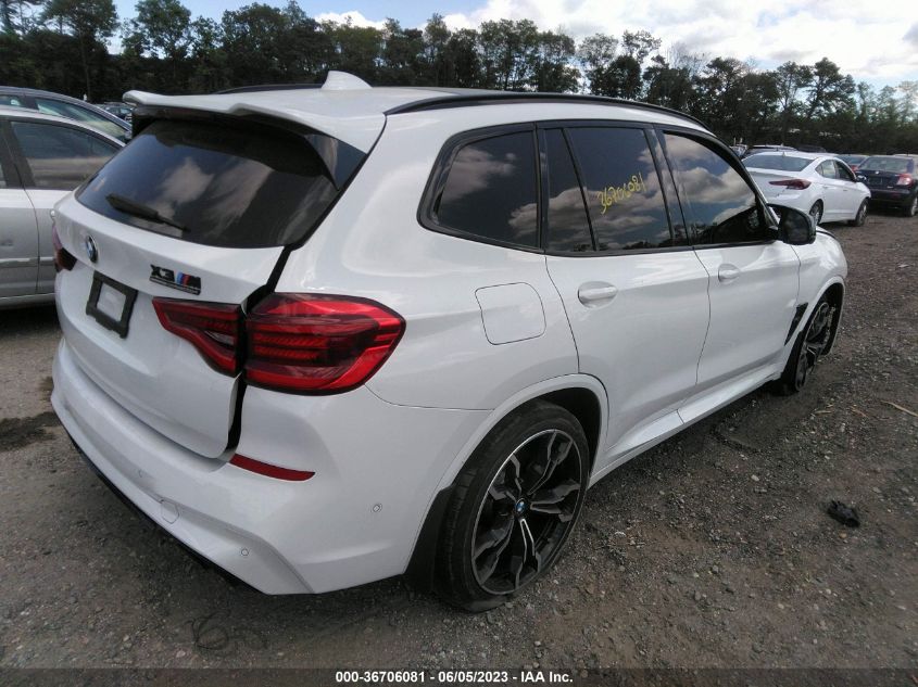 2020 BMW X3 M Competition VIN: 5YMTS0C03L9B66574 Lot: 36706081