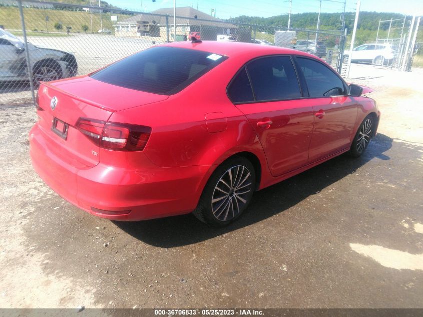 2016 Volkswagen Jetta 1.8T Sport VIN: 3VWD17AJ3GM326006 Lot: 36706833