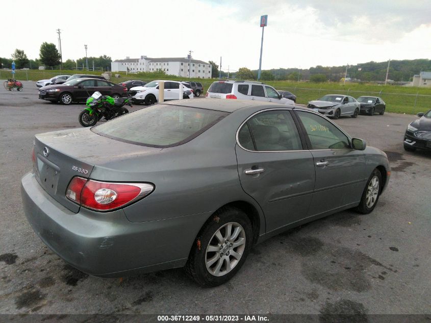 2004 Lexus Es 330 VIN: JTHBA30G645027795 Lot: 40501297