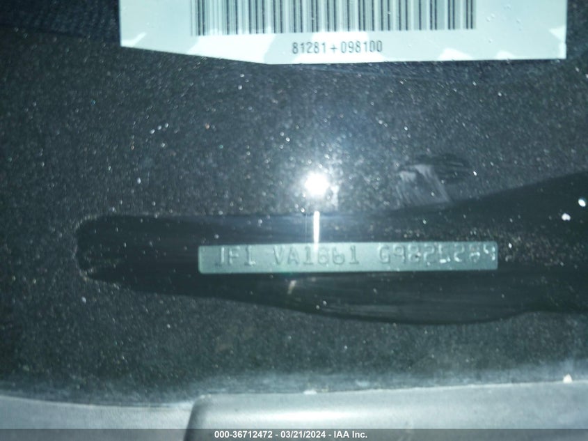 2016 SUBARU WRX - JF1VA1B61G9825289