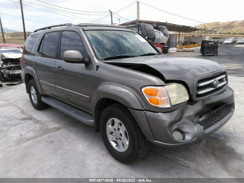 2003 Toyota Sequoia Limited VIN: 5TDZT38A73S204194 Lot: 36714938