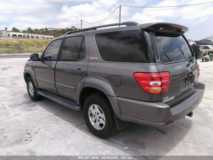 2003 Toyota Sequoia Limited VIN: 5TDZT38A73S204194 Lot: 36714938