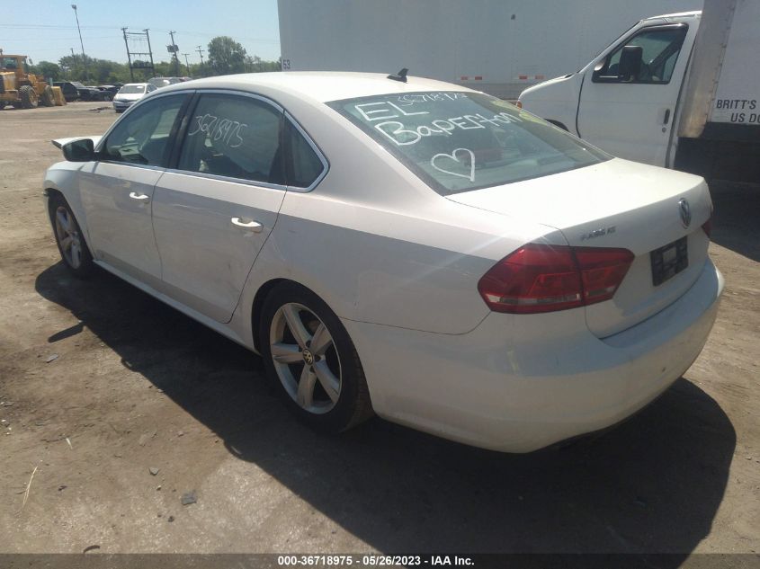 2013 Volkswagen Passat 2.5L Se VIN: 1VWBH7A37DC149154 Lot: 36718975