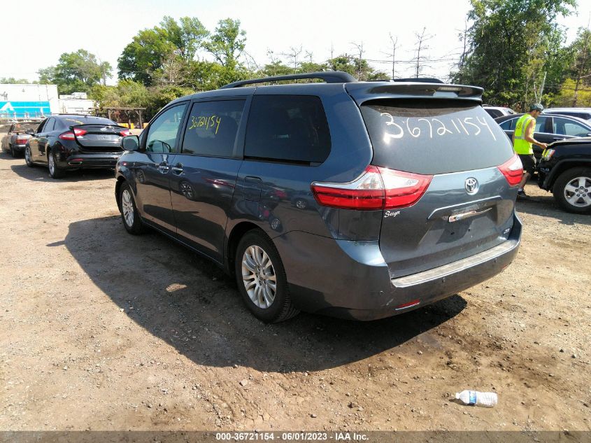 2015 Toyota Sienna Xle Premium 8 Passenger VIN: 5TDYK3DC6FS552790 Lot: 36721154