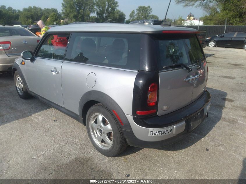 2009 Mini Cooper Clubman VIN: WMWML33529TP97488 Lot: 36727477