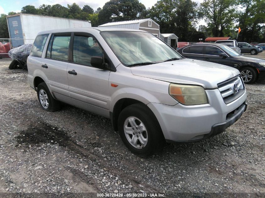 2HKYF18186H511939 2006 Honda Pilot Lx