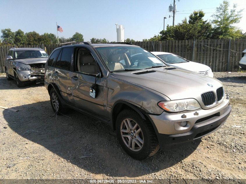 2005 BMW X5 3.0I VIN: 5UXFA13575LY14784 Lot: 36729435