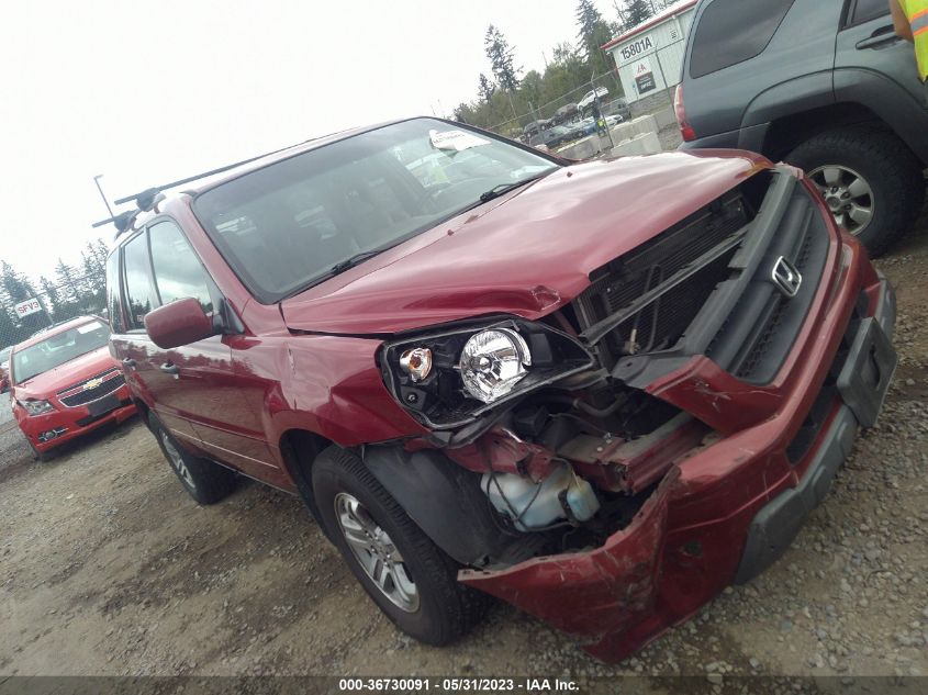 2005 Honda Pilot Ex-L VIN: 2HKYF18595H550136 Lot: 36730091