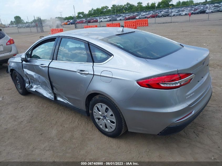 2020 Ford Fusion S VIN: 3FA6P0G72LR263125 Lot: 36740980