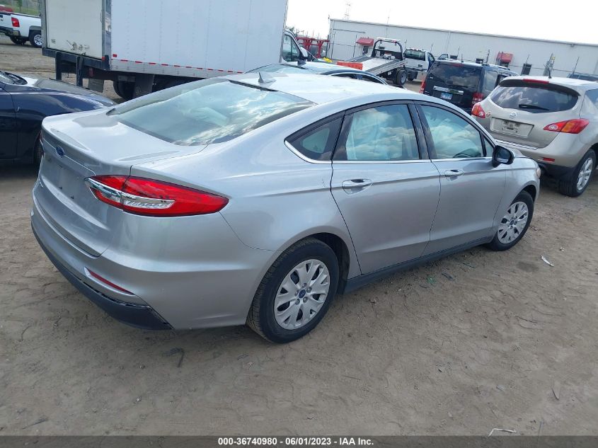 2020 Ford Fusion S VIN: 3FA6P0G72LR263125 Lot: 36740980