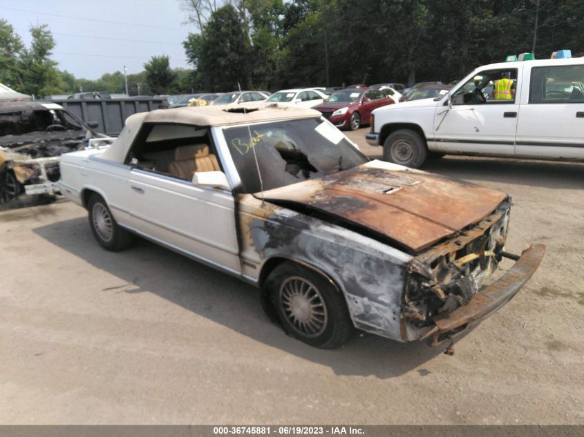 1986 Chrysler Lebaron VIN: 1C3BC55EXGG179851 Lot: 36745881