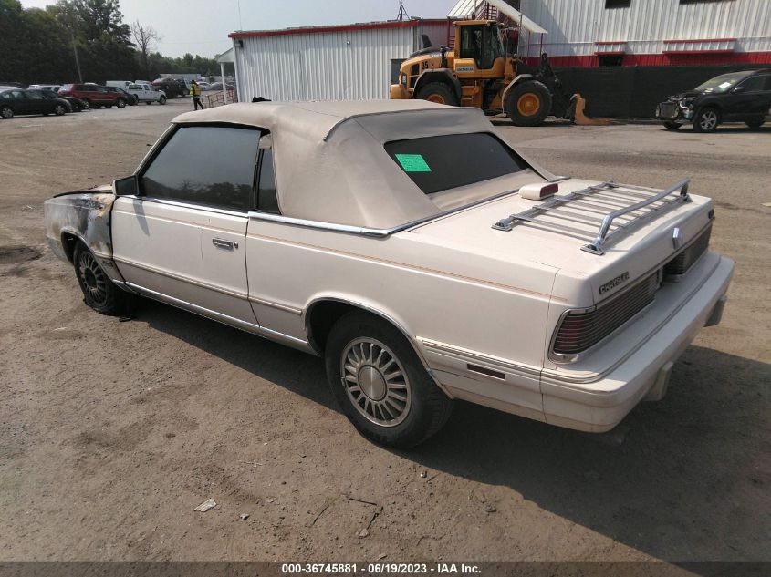 1986 Chrysler Lebaron VIN: 1C3BC55EXGG179851 Lot: 36745881