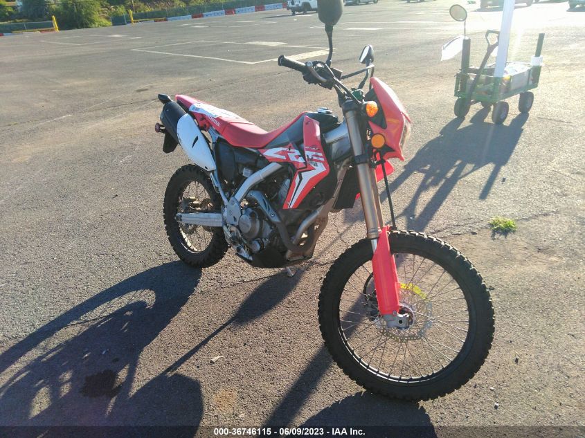 2020 Honda Crf250 L VIN: MLHMD4417L5301692 Lot: 36746115