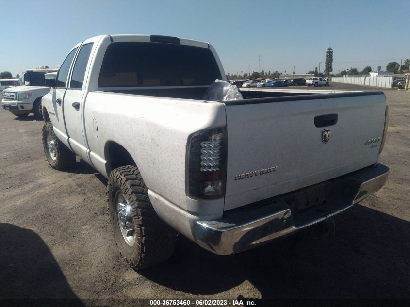 2005 Dodge Ram 2500 Slt VIN: 3D7KS28C65G703477 Lot: 36753460