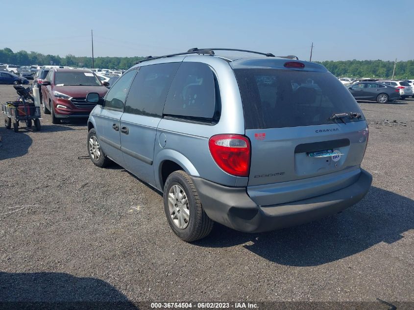 2006 Dodge Caravan Se VIN: 1D4GP25B96B540415 Lot: 36754504