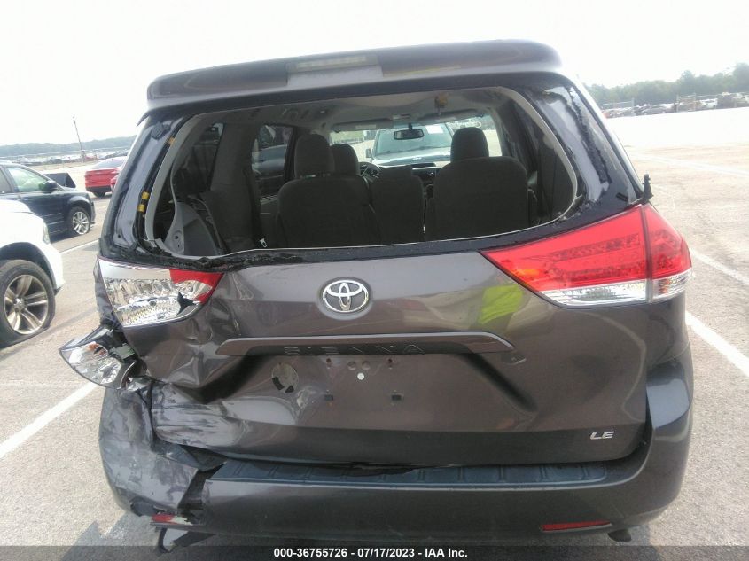 5TDKK3DC1DS281737 2013 Toyota Sienna Le V6 8 Passenger