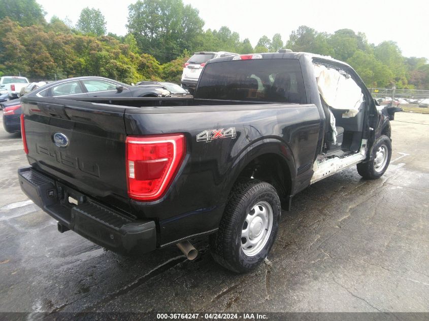 2022 Ford F-150 Xl VIN: 1FTFX1E59NKD79348 Lot: 36764247