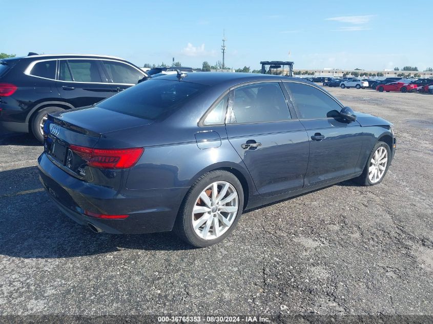 2017 Audi A4 2.0T Ultra Premium VIN: WAUGMAF43HN046324 Lot: 36765353