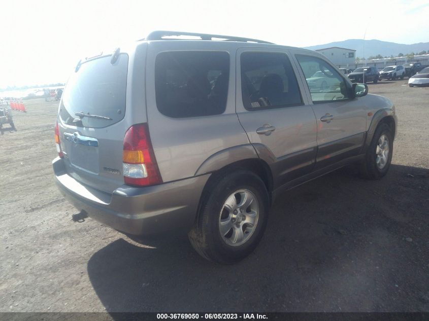 2002 Mazda Tribute Es V6/Lx V6 VIN: 4F2YU081X2KM17802 Lot: 36769050