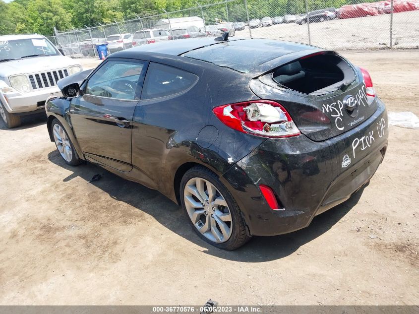 2013 Hyundai Veloster Base W/Black VIN: KMHTC6AD5DU164900 Lot: 36770576