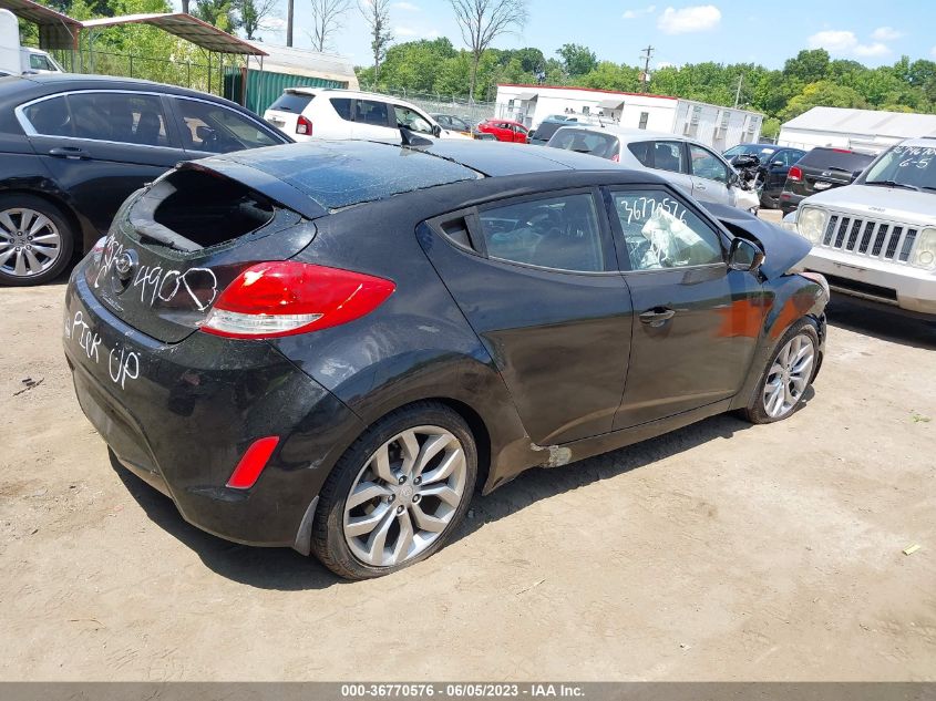 2013 Hyundai Veloster Base W/Black VIN: KMHTC6AD5DU164900 Lot: 36770576