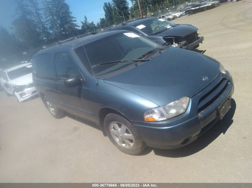 4N2ZN16T21D812715 2001 Nissan Quest Se