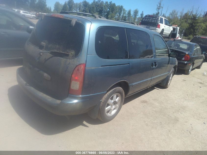 2001 Nissan Quest Se VIN: 4N2ZN16T21D812715 Lot: 36776665