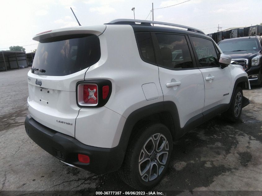 2017 Jeep Renegade Limited 4X4 VIN: ZACCJBDB8HPE46842 Lot: 36777357