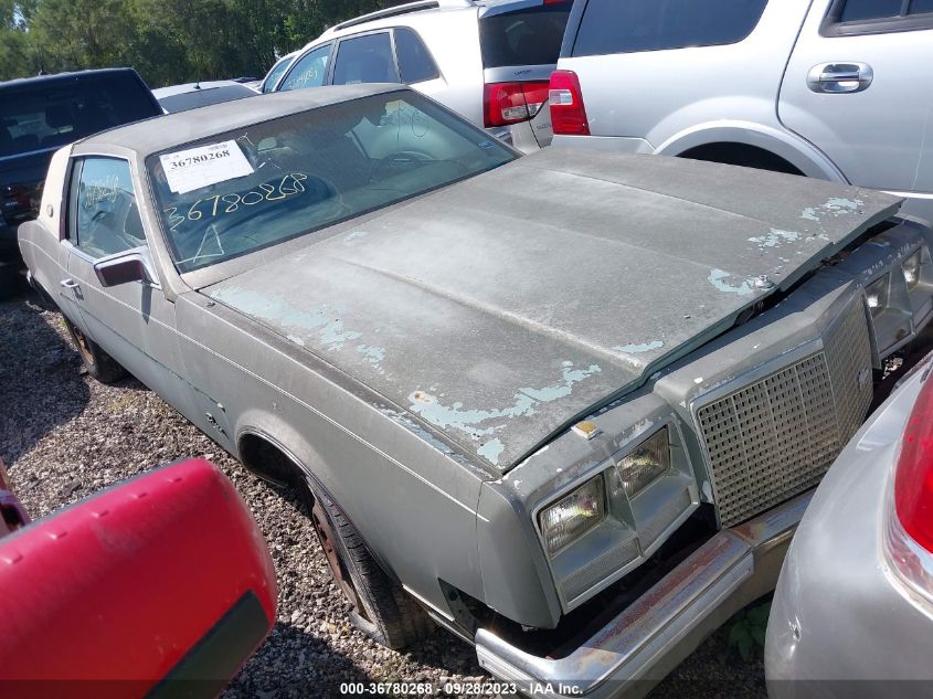 1981 Buick Riveria VIN: CANT READ Lot: 36780268