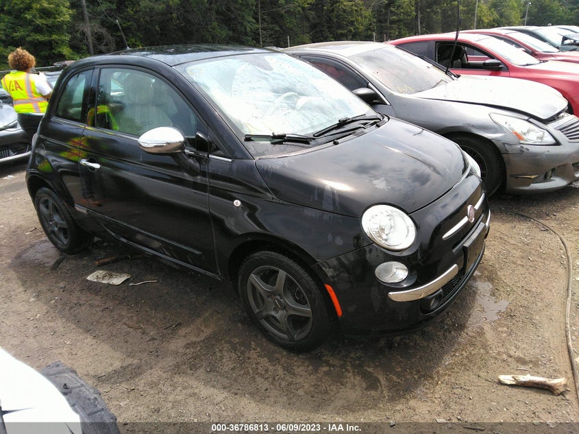 2012 Fiat 500 Lounge VIN: 3C3CFFCR9CT366480 Lot: 36786813