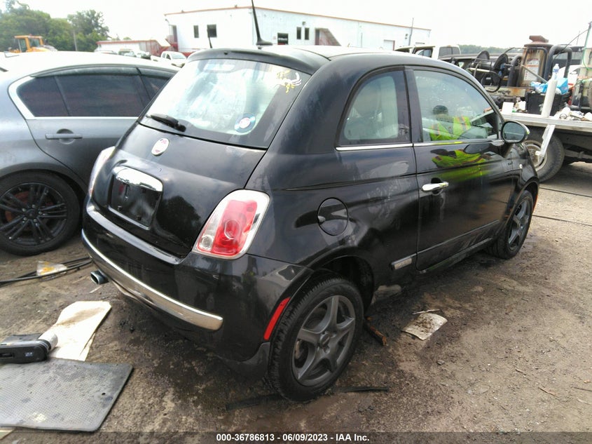 2012 Fiat 500 Lounge VIN: 3C3CFFCR9CT366480 Lot: 36786813