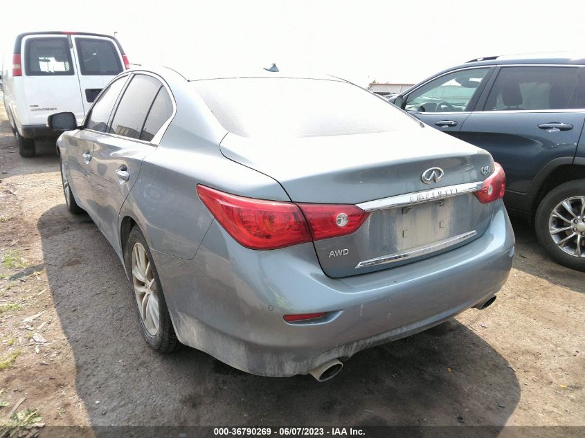 2014 Infiniti Q50 Sport/Premium VIN: JN1BV7AR0EM700636 Lot: 36790269